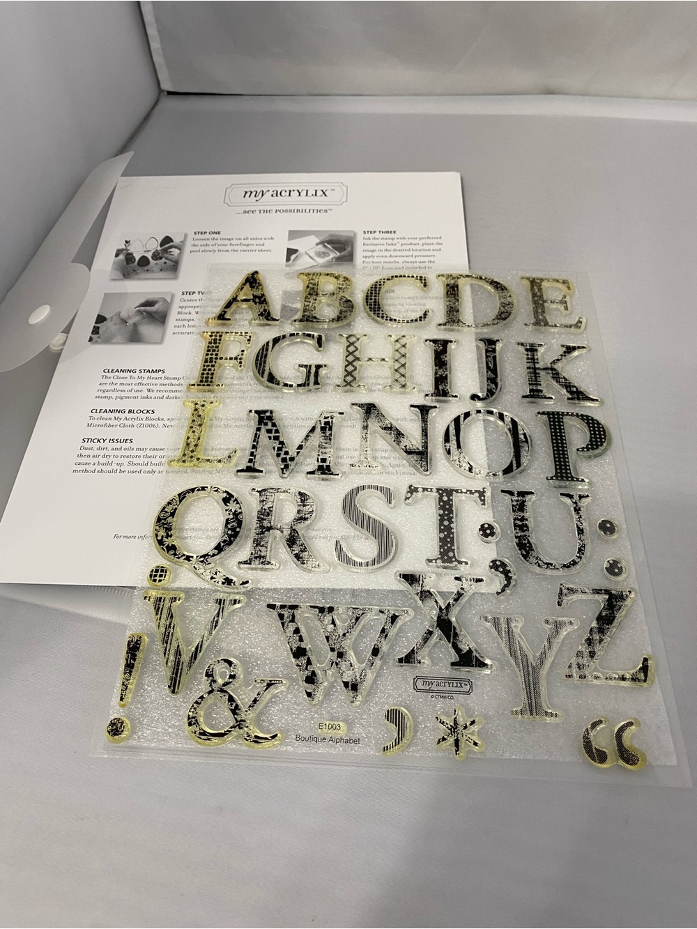 Boutique Alphabet by Close To My Heart